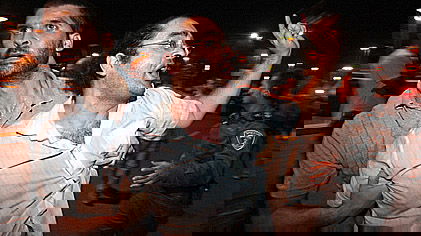 מפגין במחאת הנדל"ן, שלשום (צלם: פלאש 90)