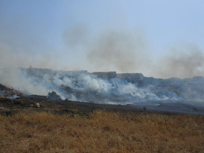 'עונה בוערת': דליקת ענק ברמת בית שמש
