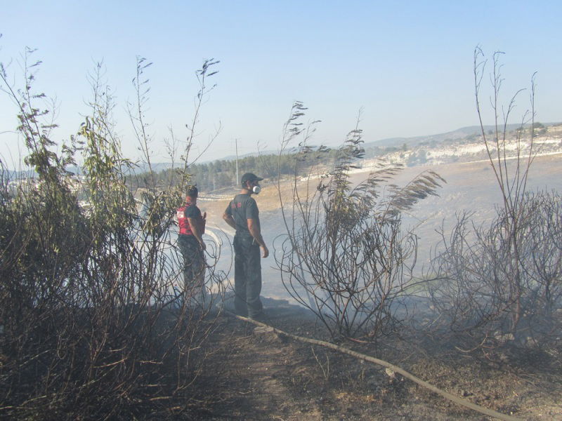 'עונה בוערת': דליקת ענק ברמת בית שמש