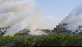 זירת השריפה