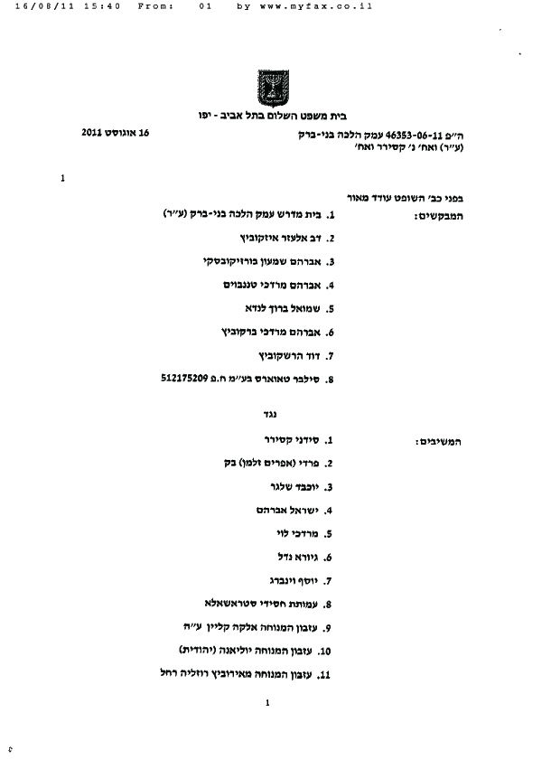 ניצחון לביאלוסטוצקי: "עזרת הנשים תיבנה מחדש"