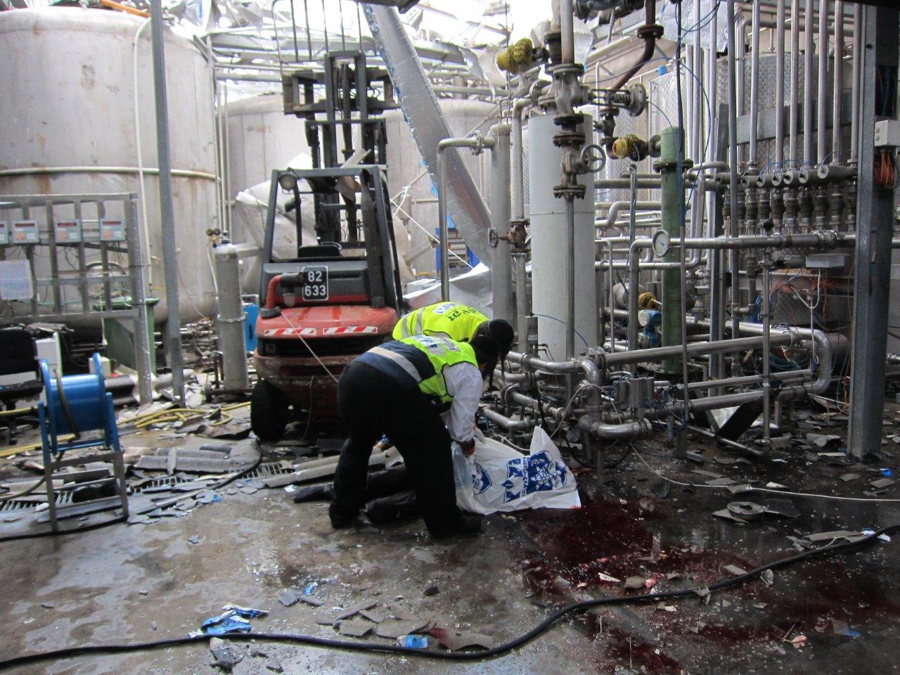 פועל נהרג בתאונת עבודה במפעל בצפון