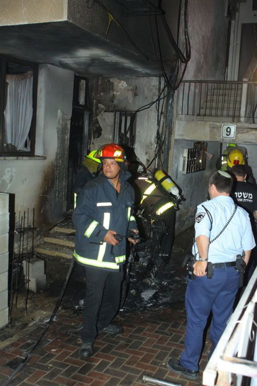 אופנוע הוצת בבני-ברק, חמישה נפגעו