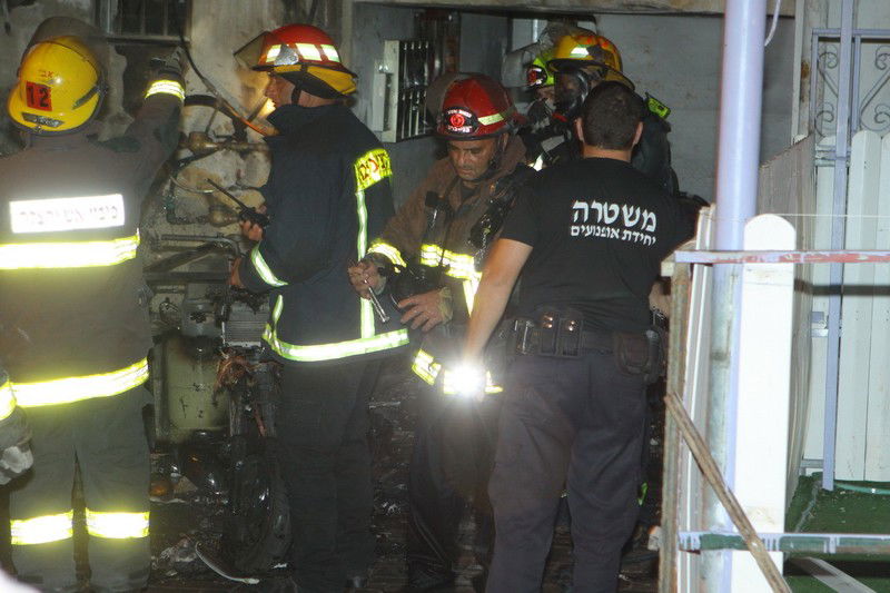 אופנוע הוצת בבני-ברק, חמישה נפגעו