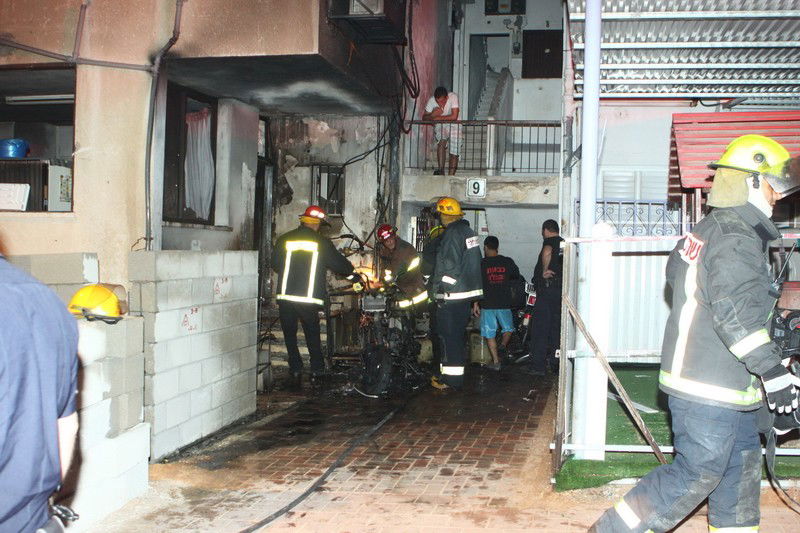 אופנוע הוצת בבני-ברק, חמישה נפגעו