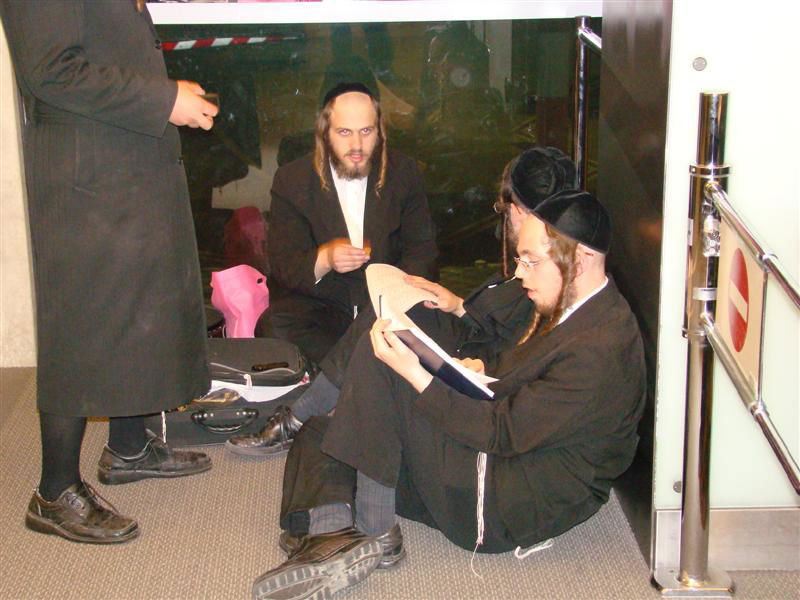 תיעוד: הנוסעים לאומן כובשים את נתב"ג