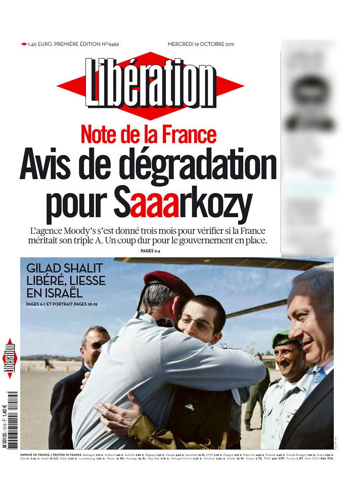 גלעד שליט כבש את כותרות העיתונים הגדולים בעולם ● מיוחד