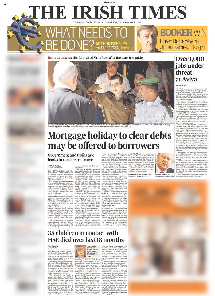 גלעד שליט כבש את כותרות העיתונים הגדולים בעולם ● מיוחד