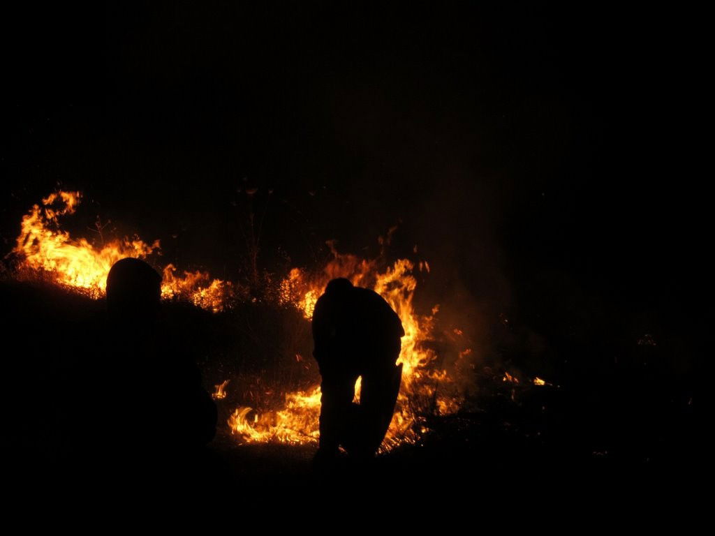 יבניאל: תושבים השתלטו על שריפת ענק