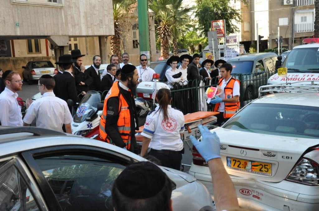 תאונת שרשרת בעיר בני-ברק; 7 נפגעים