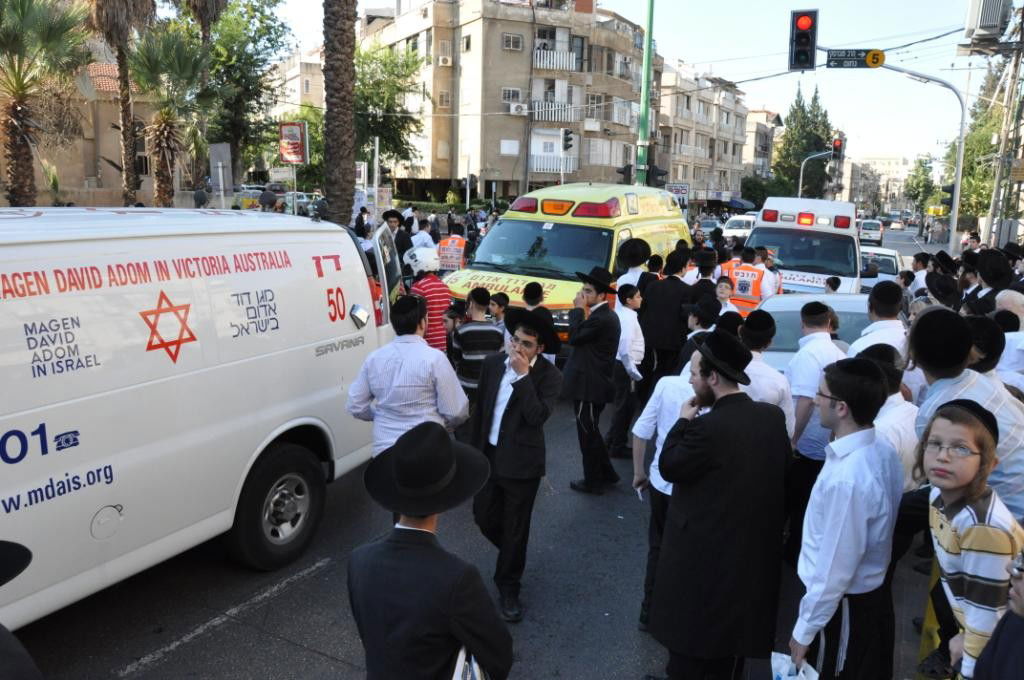 תאונת שרשרת בעיר בני-ברק; 7 נפגעים