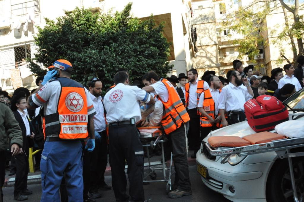 תאונת שרשרת בעיר בני-ברק; 7 נפגעים