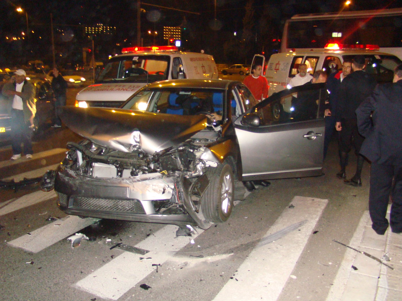 נס בירושלים: אמבולנס התהפך, אין נפגעים