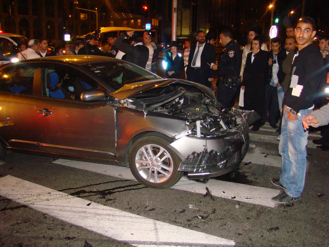 נס בירושלים: אמבולנס התהפך, אין נפגעים