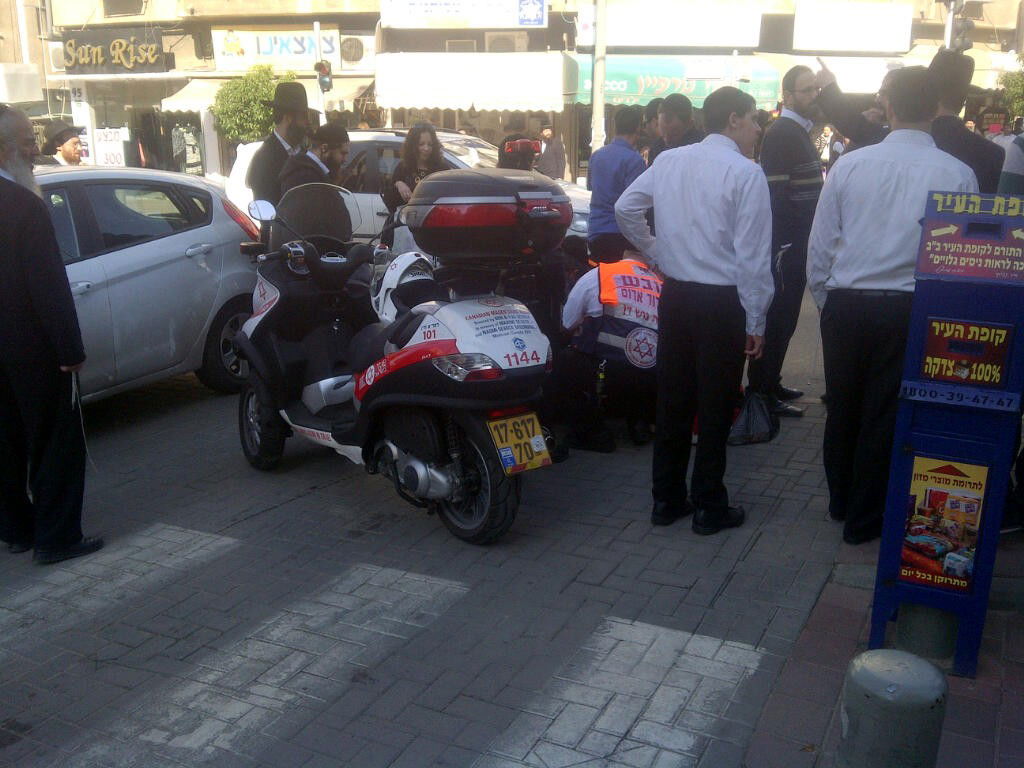 תאונה בבני-ברק: הולך רגל נפצע בינוני