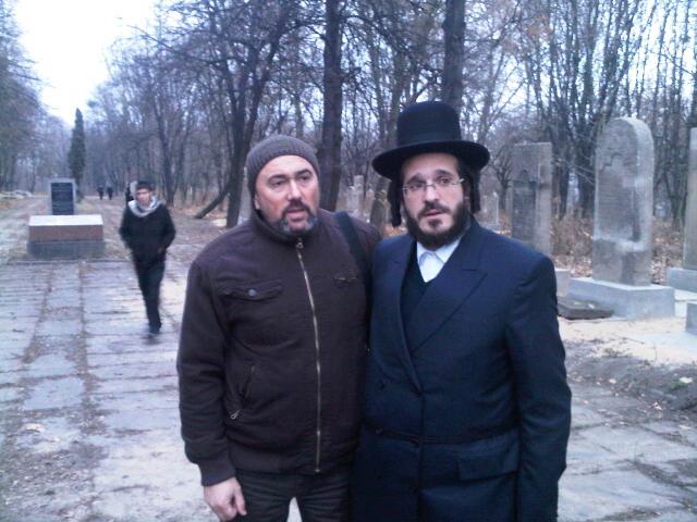 הנגיד ר' יואל קסטנבוים עם מר גרירגורי יסיקוביץ