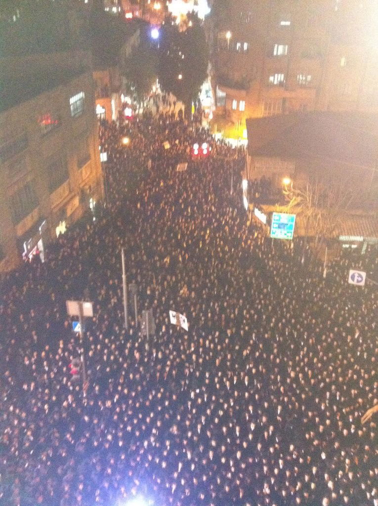 ההפקעה במירון: אלפים זעקו בירושלים