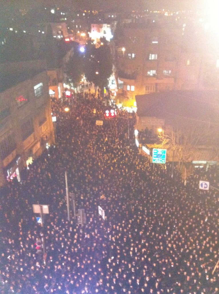 ההפקעה במירון: אלפים זעקו בירושלים