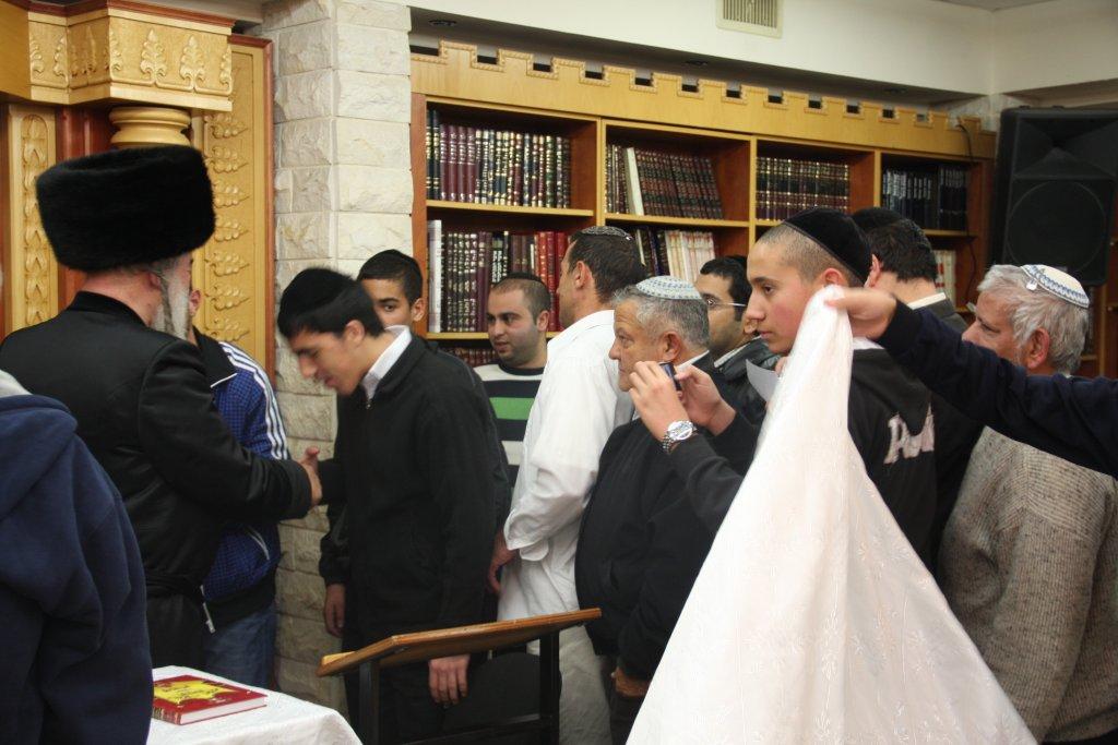 האדמו"ר מאשלג נשא דברי חיזוק באשדוד