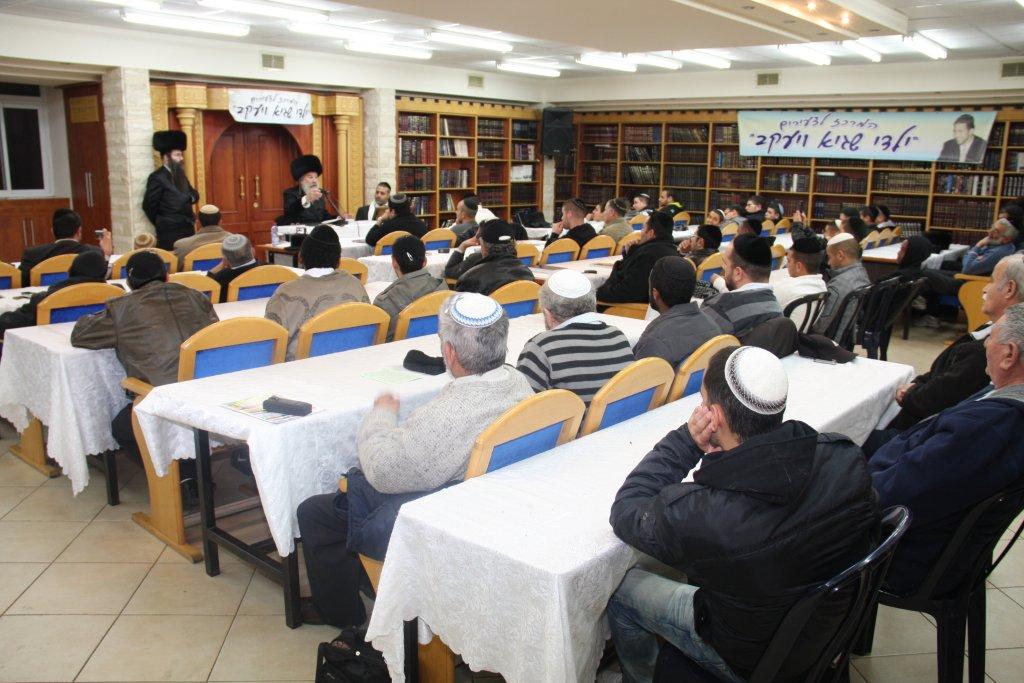 האדמו"ר מאשלג נשא דברי חיזוק באשדוד