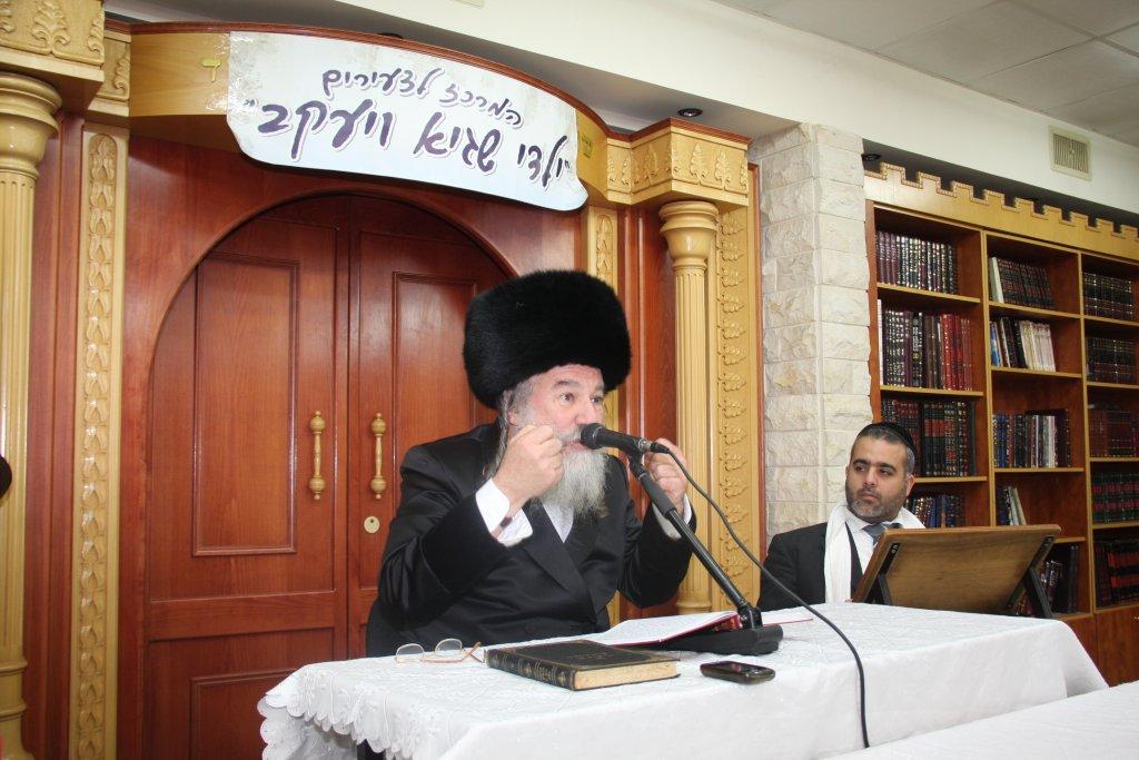 האדמו"ר מאשלג נשא דברי חיזוק באשדוד