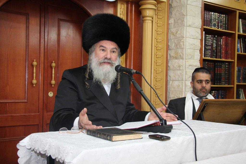 האדמו"ר מאשלג נשא דברי חיזוק באשדוד