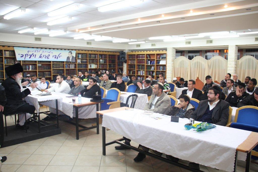 האדמו"ר מאשלג נשא דברי חיזוק באשדוד