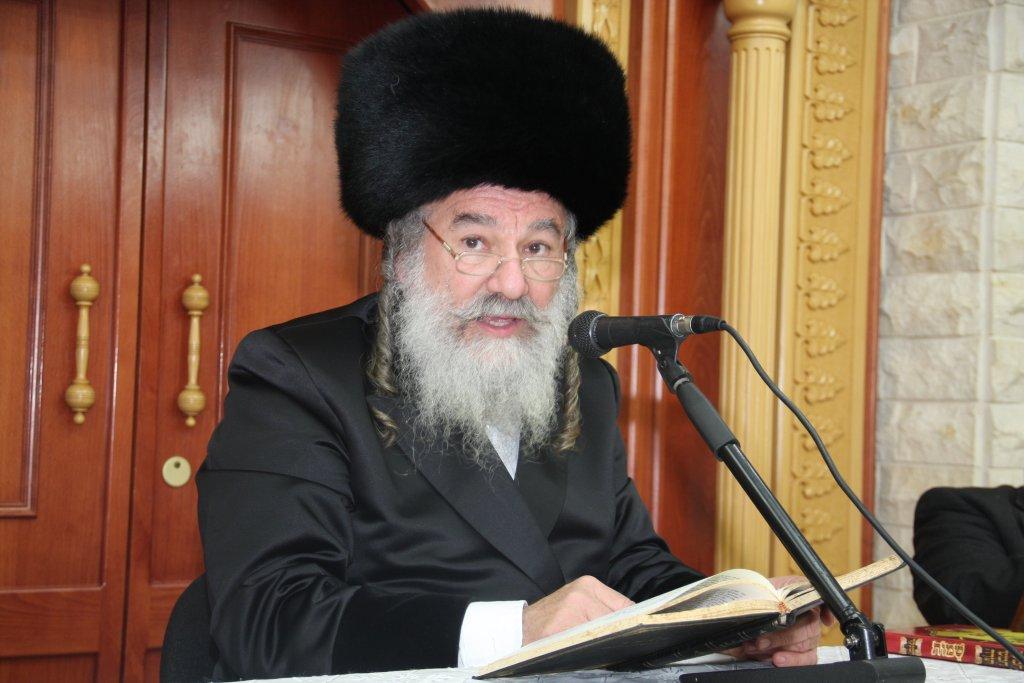 האדמו"ר מאשלג נשא דברי חיזוק באשדוד