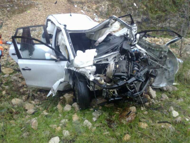 אסון: רכב נחת לתהום, הנהגת נהרגה