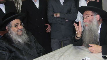 ראש הישיבה עם האדמו"ר