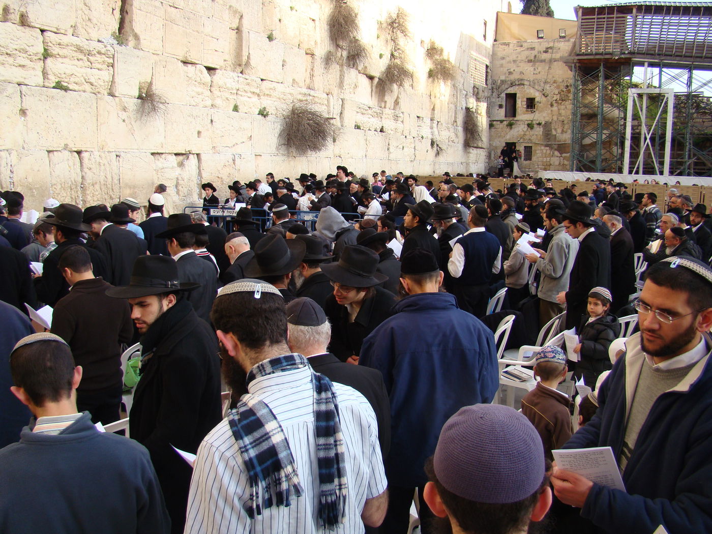 הפתעה בכותל: הרב יעקב חי יוסף הגיע לעצרת
