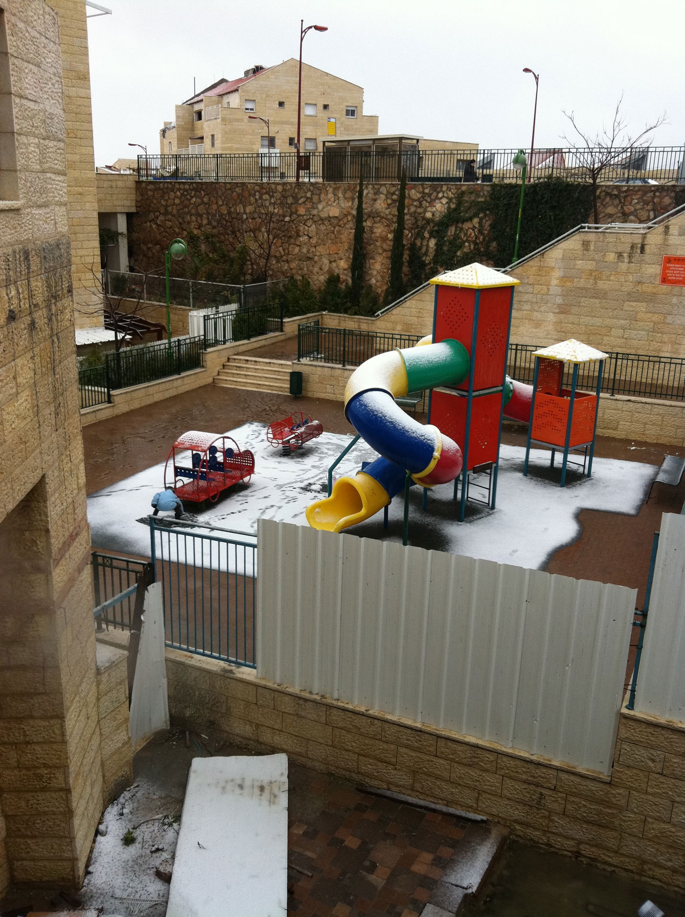 שלג בתל ציון (צילום: אייל ראובן)