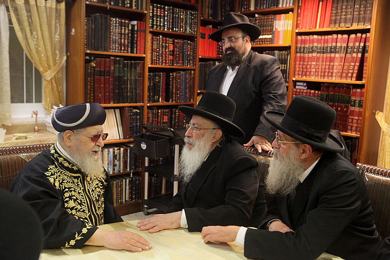 משלחת רבני חב"ד בבתיהם של גדולי ישראל