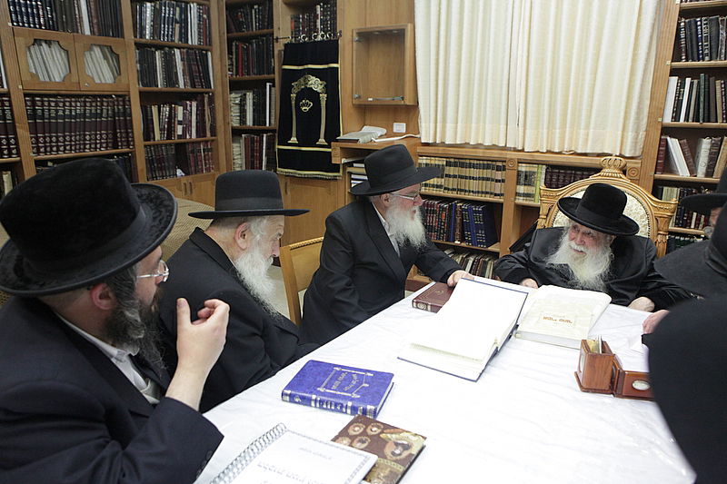 משלחת רבני חב"ד בבתיהם של גדולי ישראל