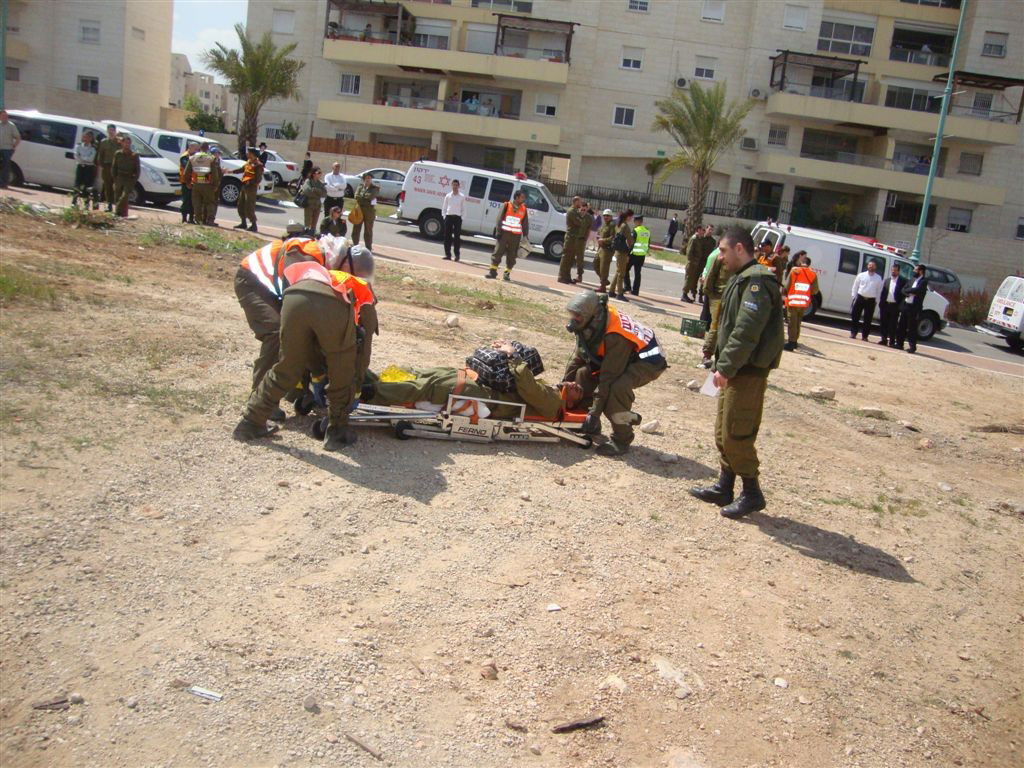 תרגיל באלעד: נפילת טיל כימי