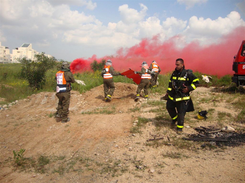 תרגיל באלעד: נפילת טיל כימי