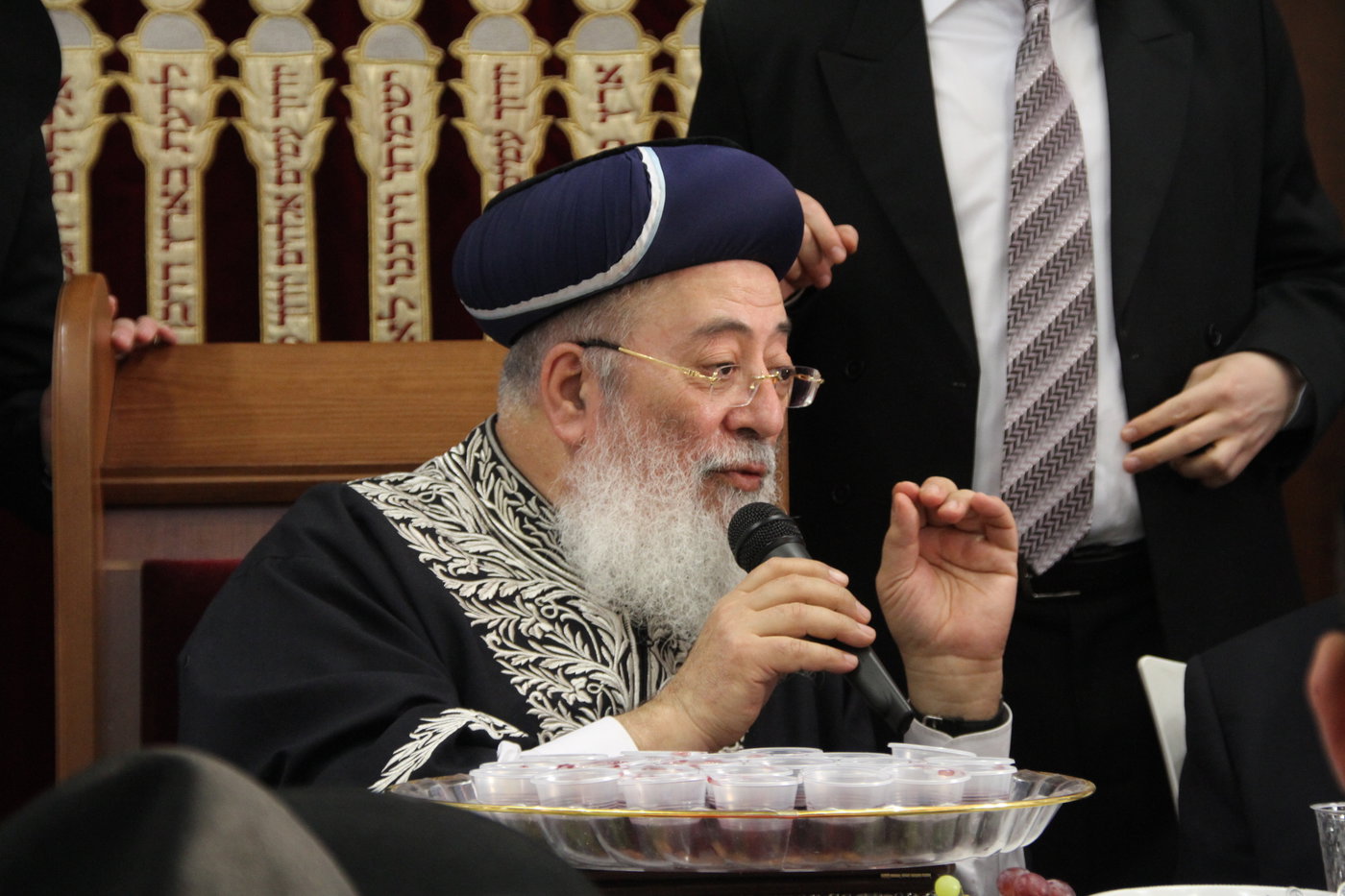 שר המשפטים ערך "הקבלת פני רבו" אצל הרב משה-שלמה עמאר