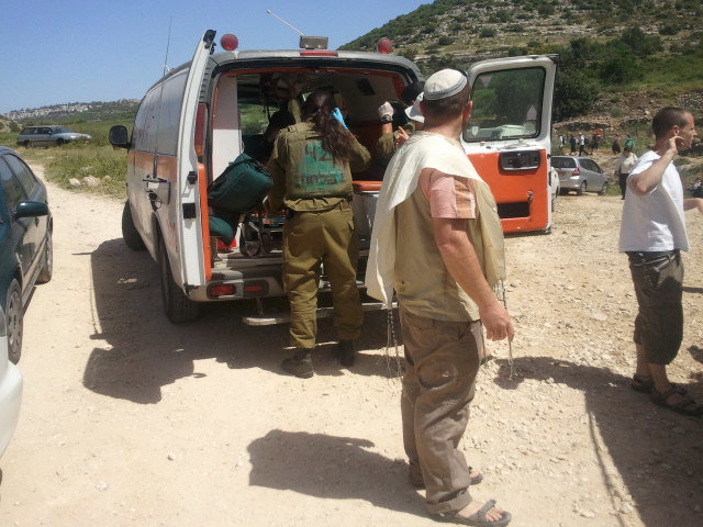 מטייל נפצע בנחל בשומרון; פונה לבית-החולים