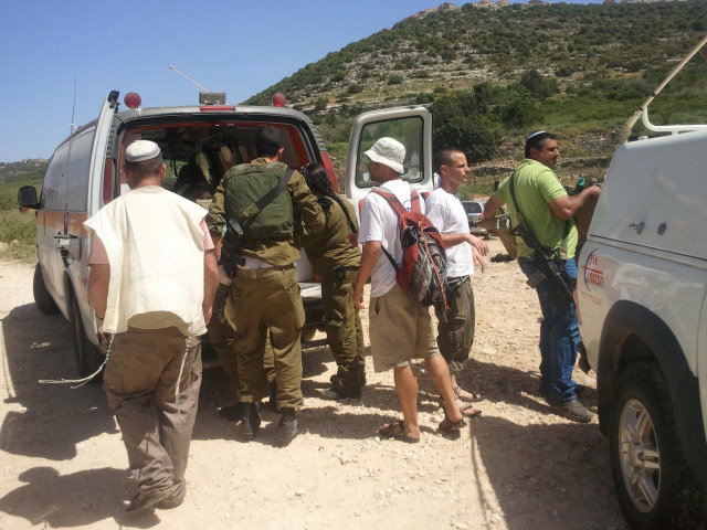 מטייל נפצע בנחל בשומרון; פונה לבית-החולים