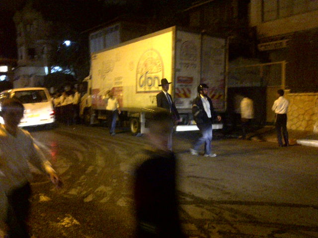 נהג משאית התפרע ברחובות בני-ברק