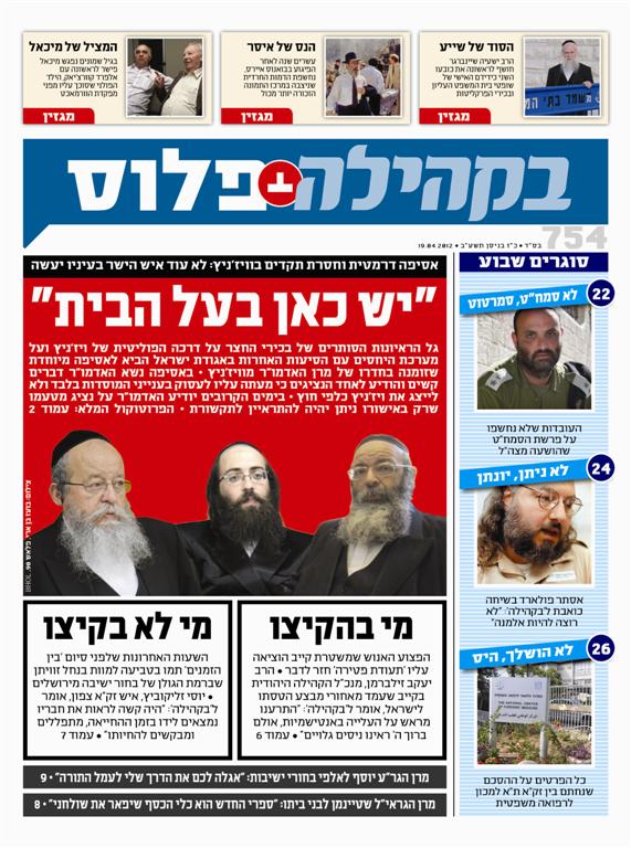 מלחמת פולארד בשבועונים החרדים: צפו בשערים