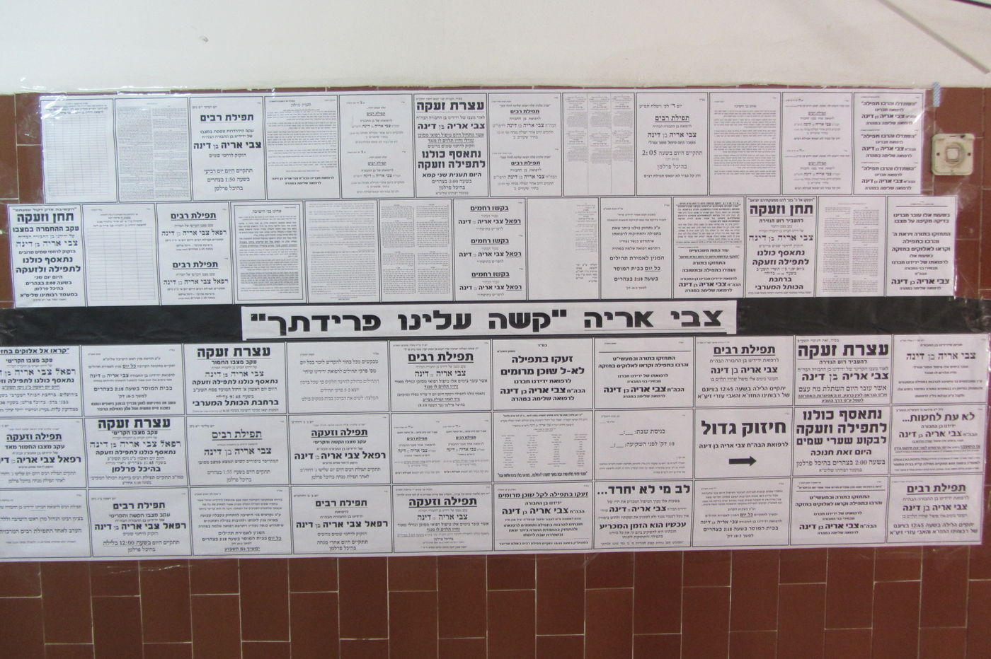 צבי אריה הורביץ ז"ל: הוקם קיר זיכרון