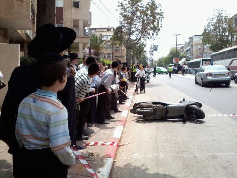 הרוג בתאונת פגע וברח בבני-ברק; נוסע נוסף נפצע קשה