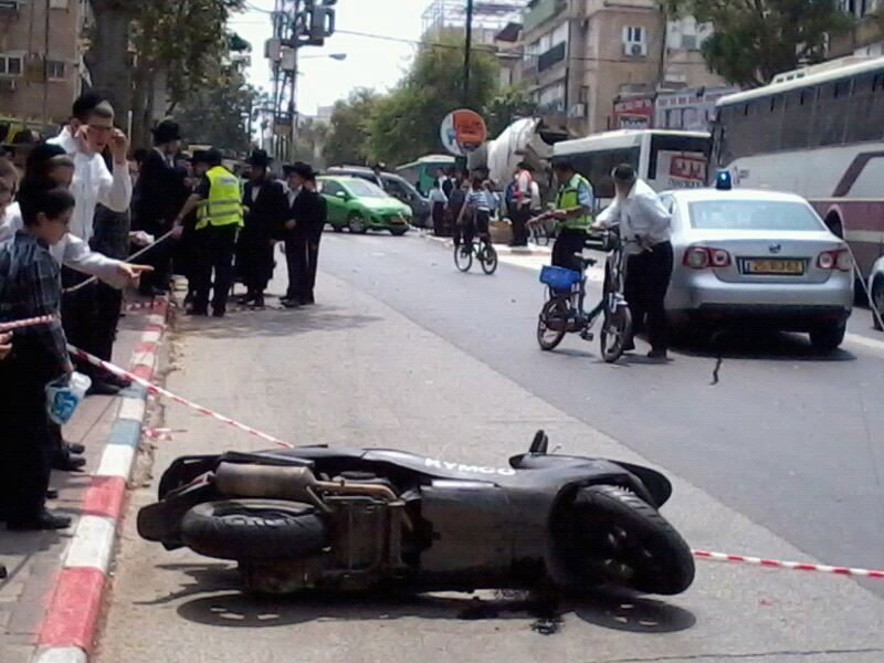 הרוג בתאונת פגע וברח בבני-ברק; נוסע נוסף נפצע קשה