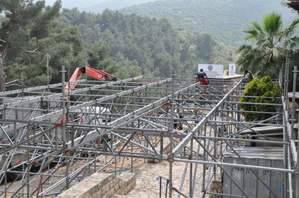 מירון, שבוע לפני: צפו בהכנות להילולת רבי שמעון בר יוחאי