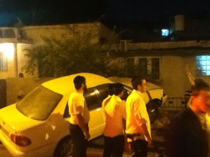 ב"ב: רכב עלה על הגדר, אין נפגעים