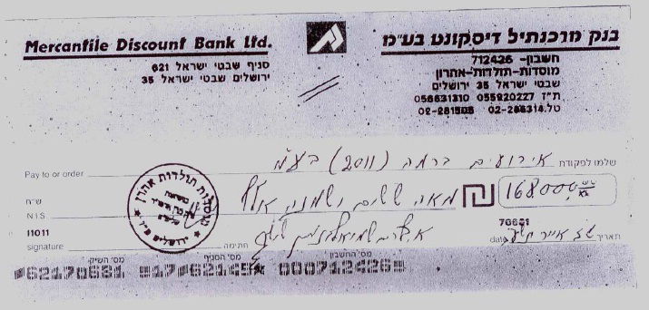 מסמכים: 'תולדות אהרון' שילמו על העבודות בשטח ההדלקה במירון