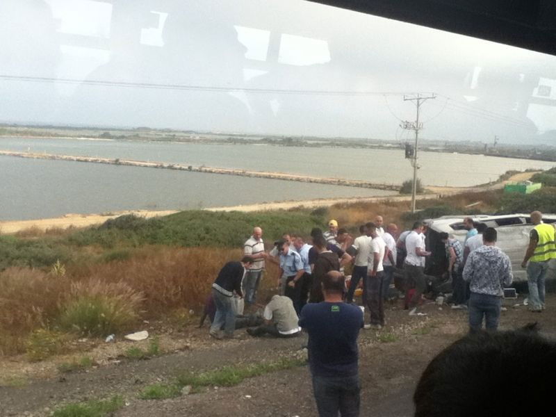 חזרו ממירון והתהפכו עם רכבם ● תיעוד