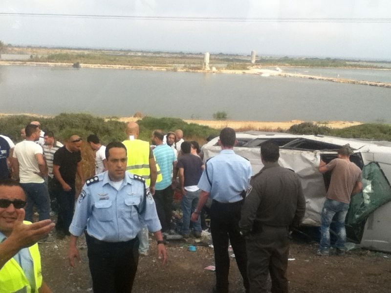 חזרו ממירון והתהפכו עם רכבם ● תיעוד