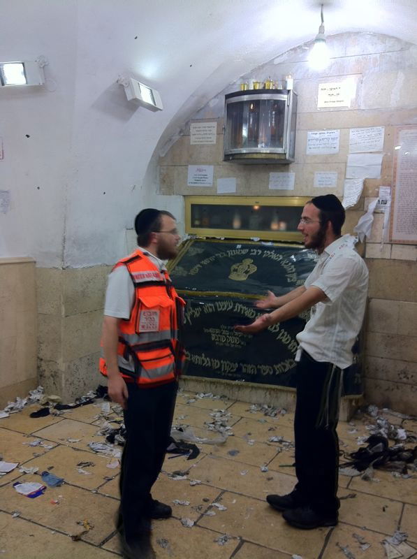 ציון הרשב"י פונה ומתנדבי ההצלה זכו לשאת תפילה